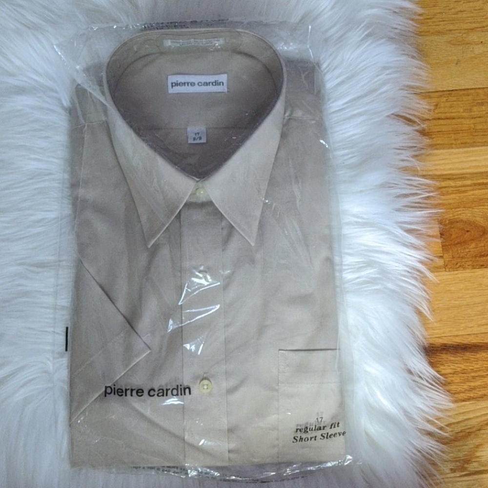 NWT Pierre Cardin short sleeve button down